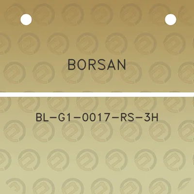 borsan-bl-g1-0017-rs-3h