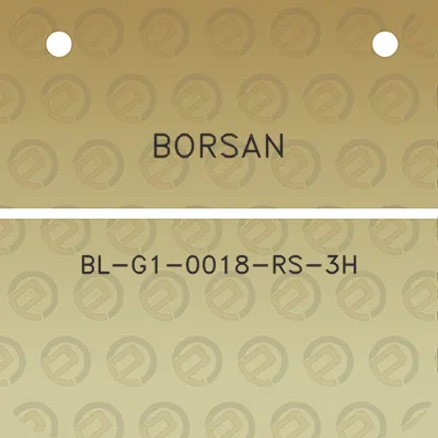 borsan-bl-g1-0018-rs-3h