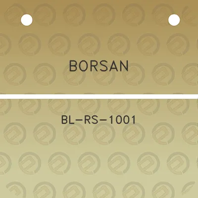 borsan-bl-rs-1001