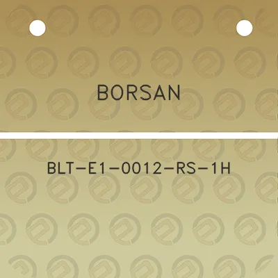 borsan-blt-e1-0012-rs-1h