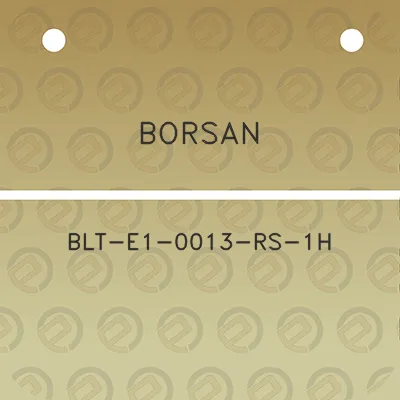 borsan-blt-e1-0013-rs-1h