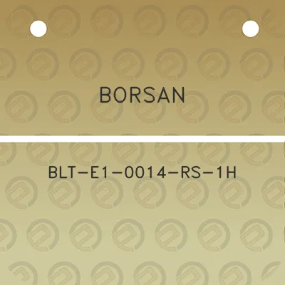 borsan-blt-e1-0014-rs-1h