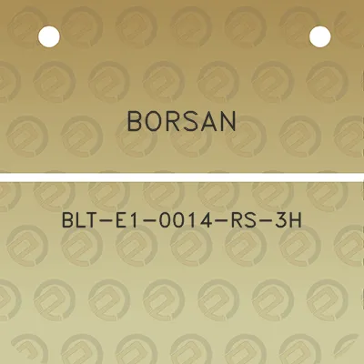 borsan-blt-e1-0014-rs-3h