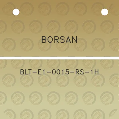 borsan-blt-e1-0015-rs-1h