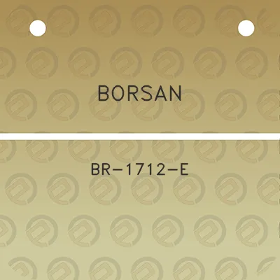 borsan-br-1712-e