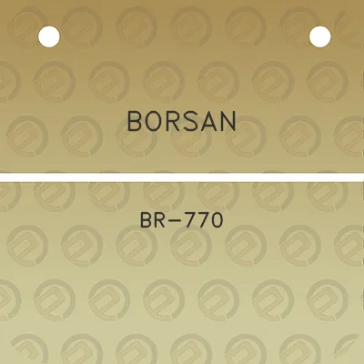 borsan-br-770