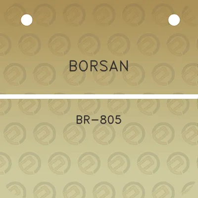 borsan-br-805