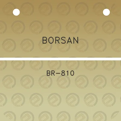 borsan-br-810