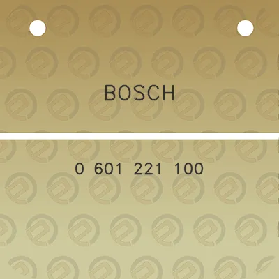 bosch-0-601-221-100