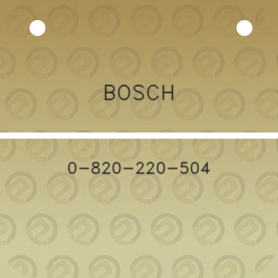 bosch-0-820-220-504