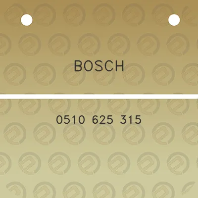 bosch-0510-625-315