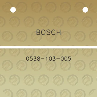 bosch-0538-103-005