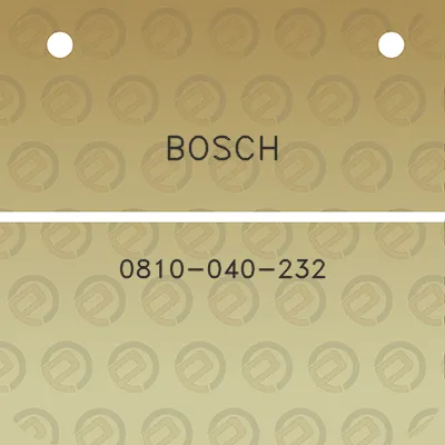 bosch-0810-040-232