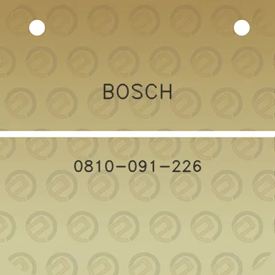 bosch-0810-091-226