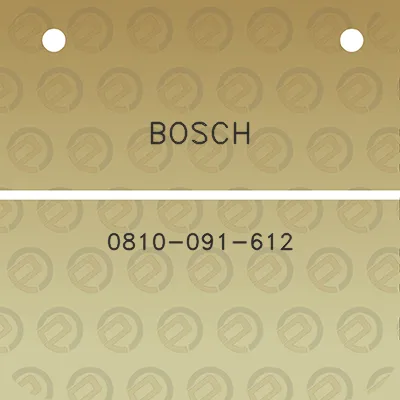 bosch-0810-091-612