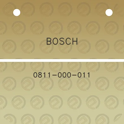 bosch-0811-000-011