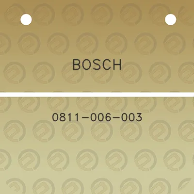 bosch-0811-006-003