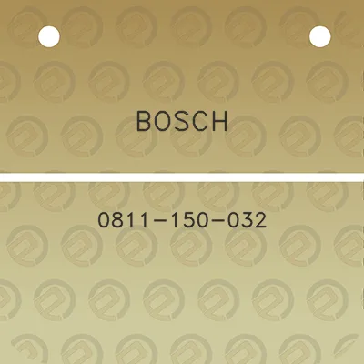 bosch-0811-150-032