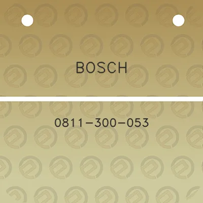 bosch-0811-300-053