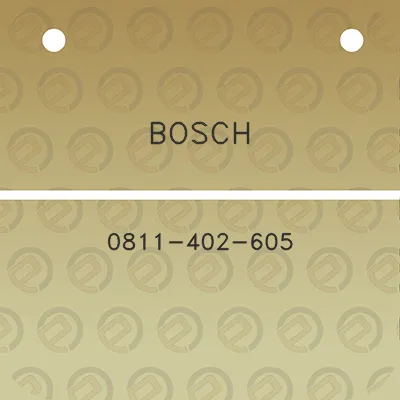 bosch-0811-402-605