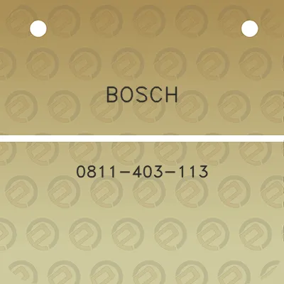 bosch-0811-403-113