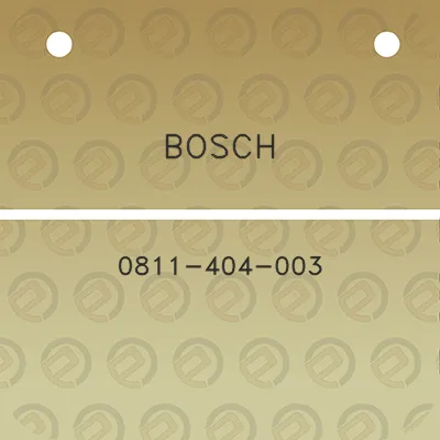 bosch-0811-404-003