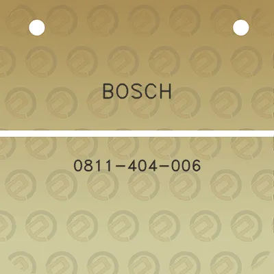 bosch-0811-404-006