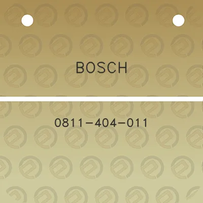 bosch-0811-404-011