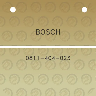 bosch-0811-404-023