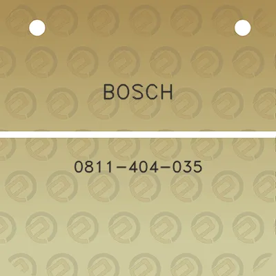 bosch-0811-404-035