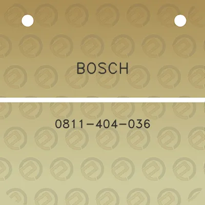 bosch-0811-404-036