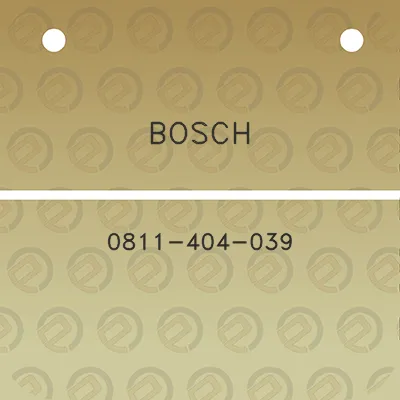 bosch-0811-404-039