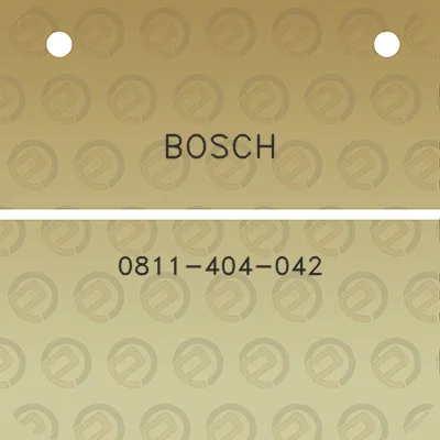 bosch-0811-404-042