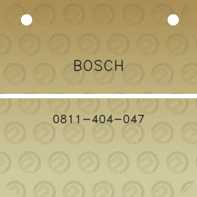 bosch-0811-404-047