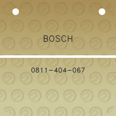 bosch-0811-404-067