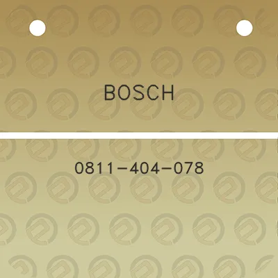 bosch-0811-404-078