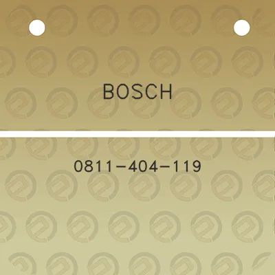 bosch-0811-404-119