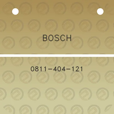 bosch-0811-404-121