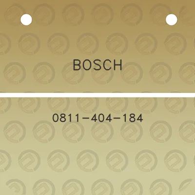 bosch-0811-404-184