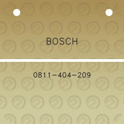 bosch-0811-404-209