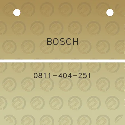 bosch-0811-404-251