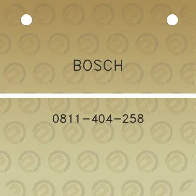 bosch-0811-404-258