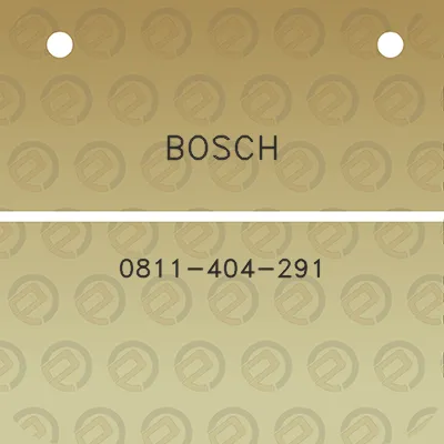 bosch-0811-404-291