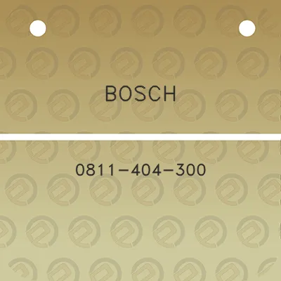 bosch-0811-404-300