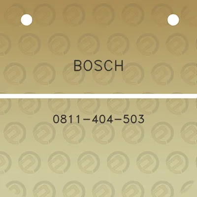 bosch-0811-404-503