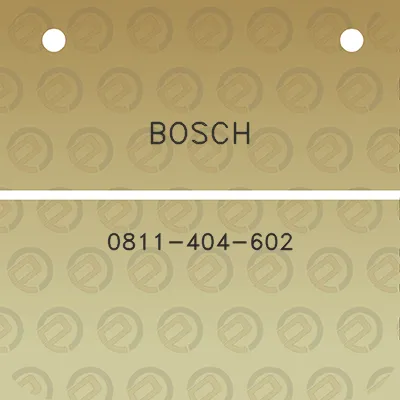 bosch-0811-404-602