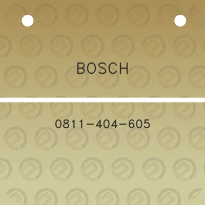 bosch-0811-404-605