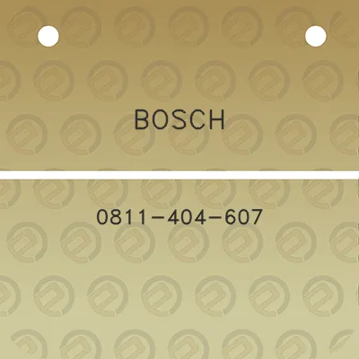 bosch-0811-404-607