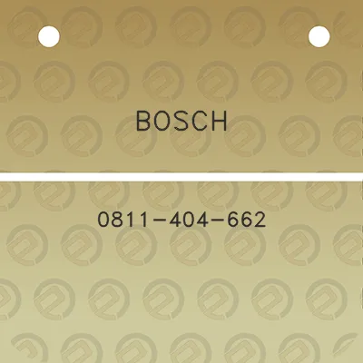 bosch-0811-404-662