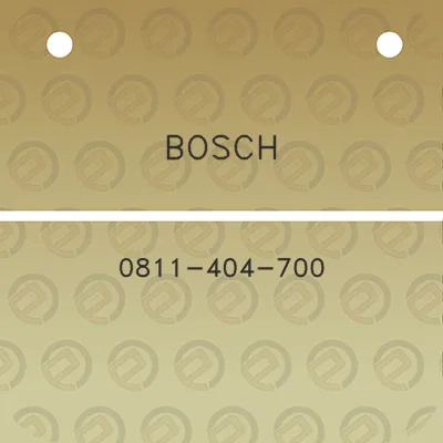 bosch-0811-404-700